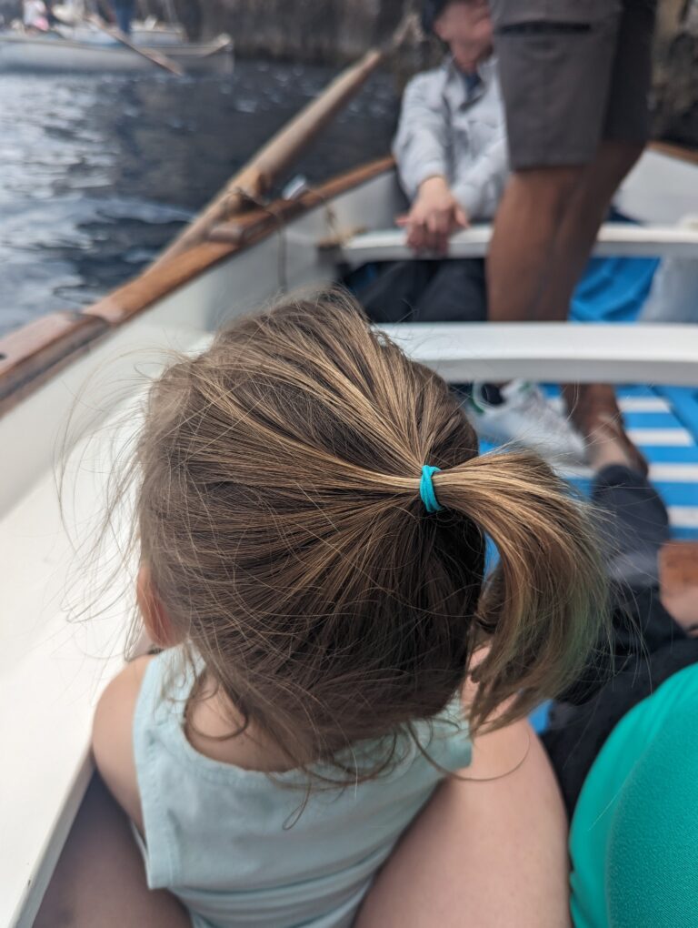 Toddler on a boat