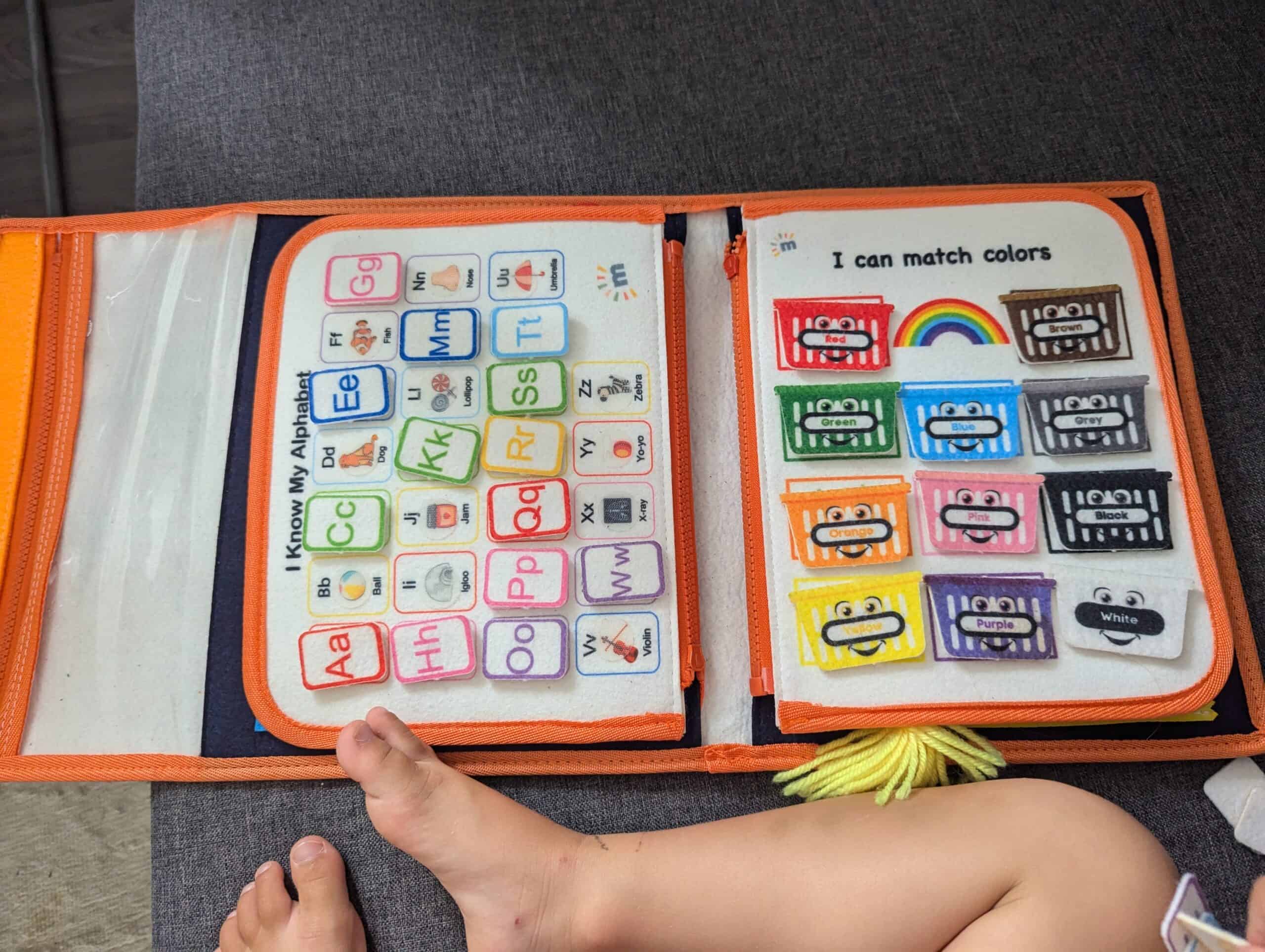 Inside of the activity book