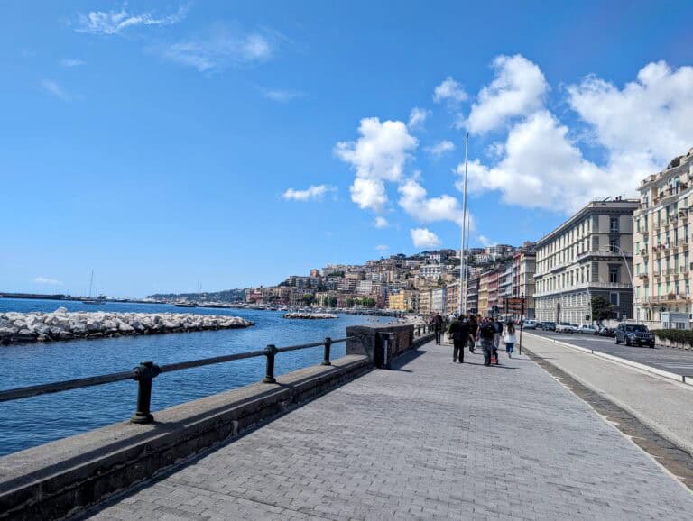 beach walk in Chiaia