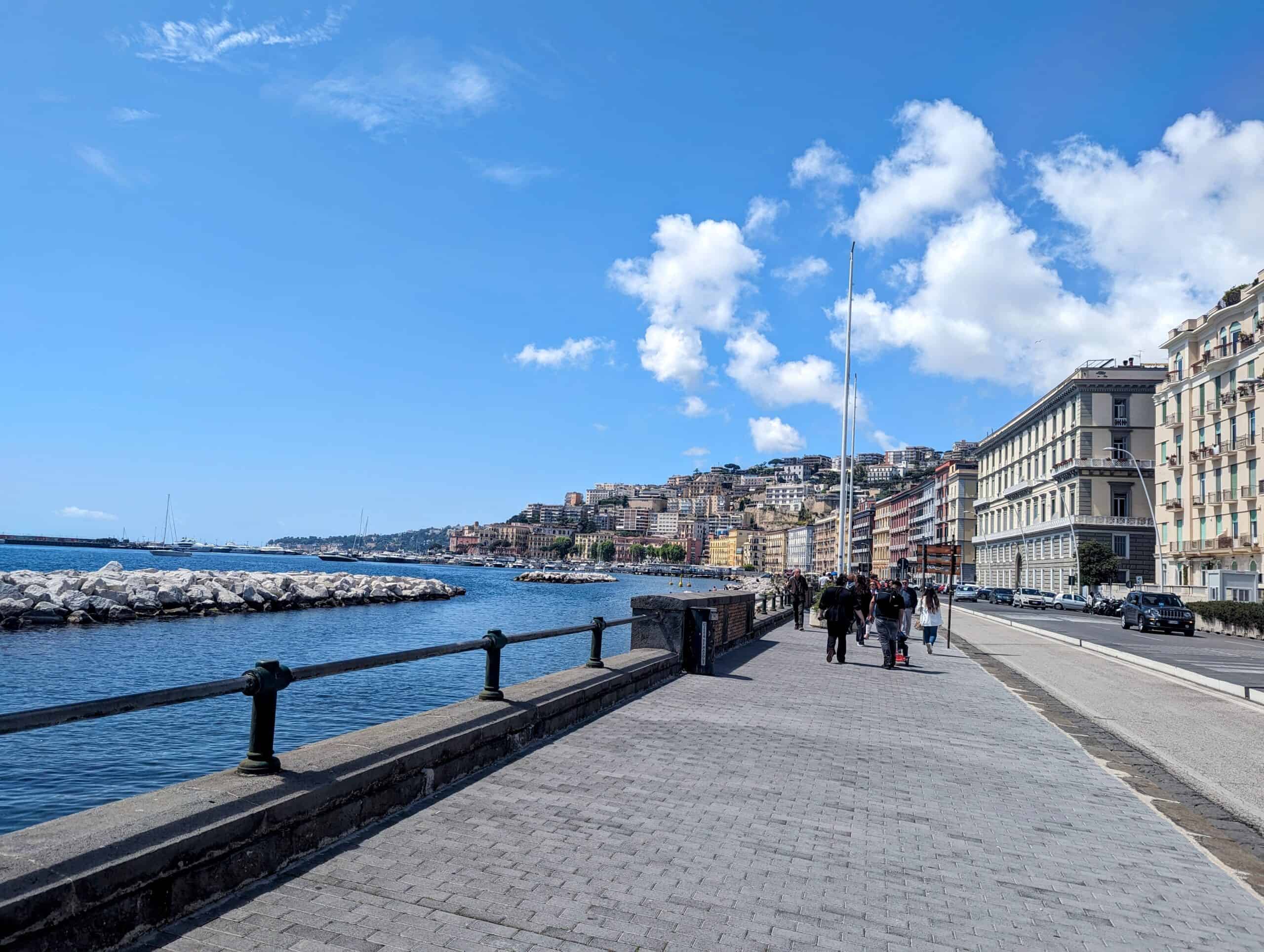 beach walk in Chiaia