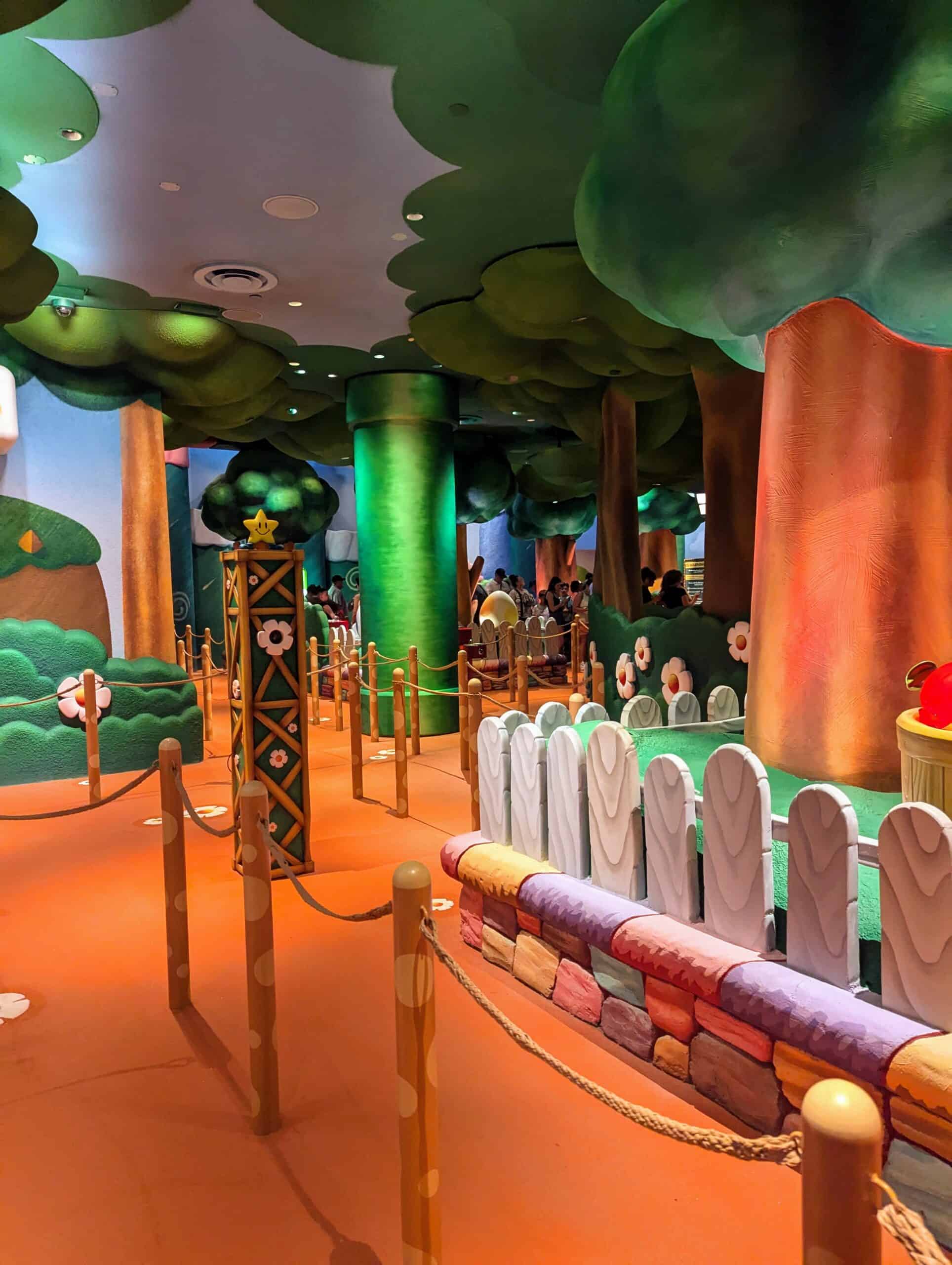 Line queue of Yoshi's ride