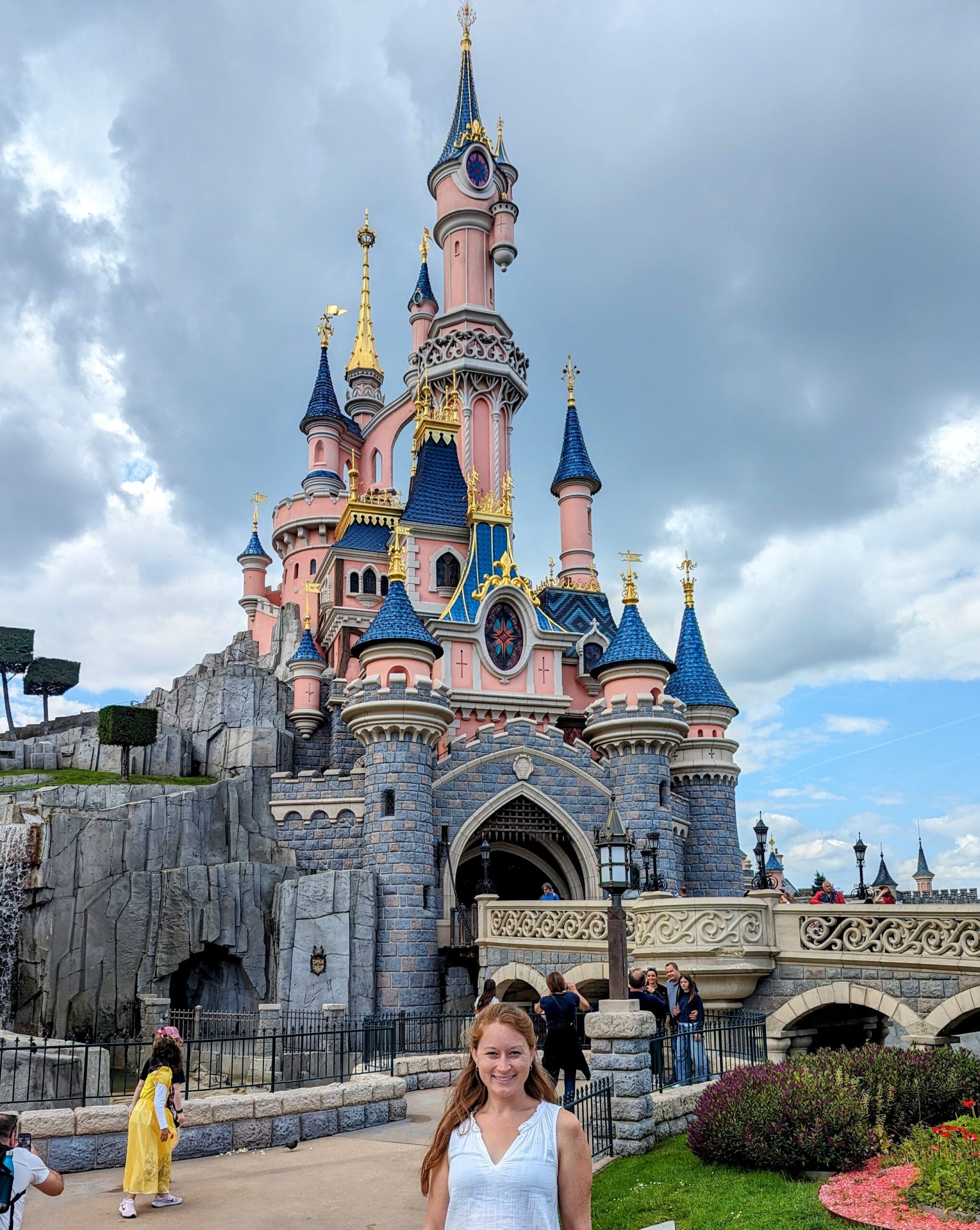 Me in front of Sleeping Beauty's Castle at Disneyland Paris