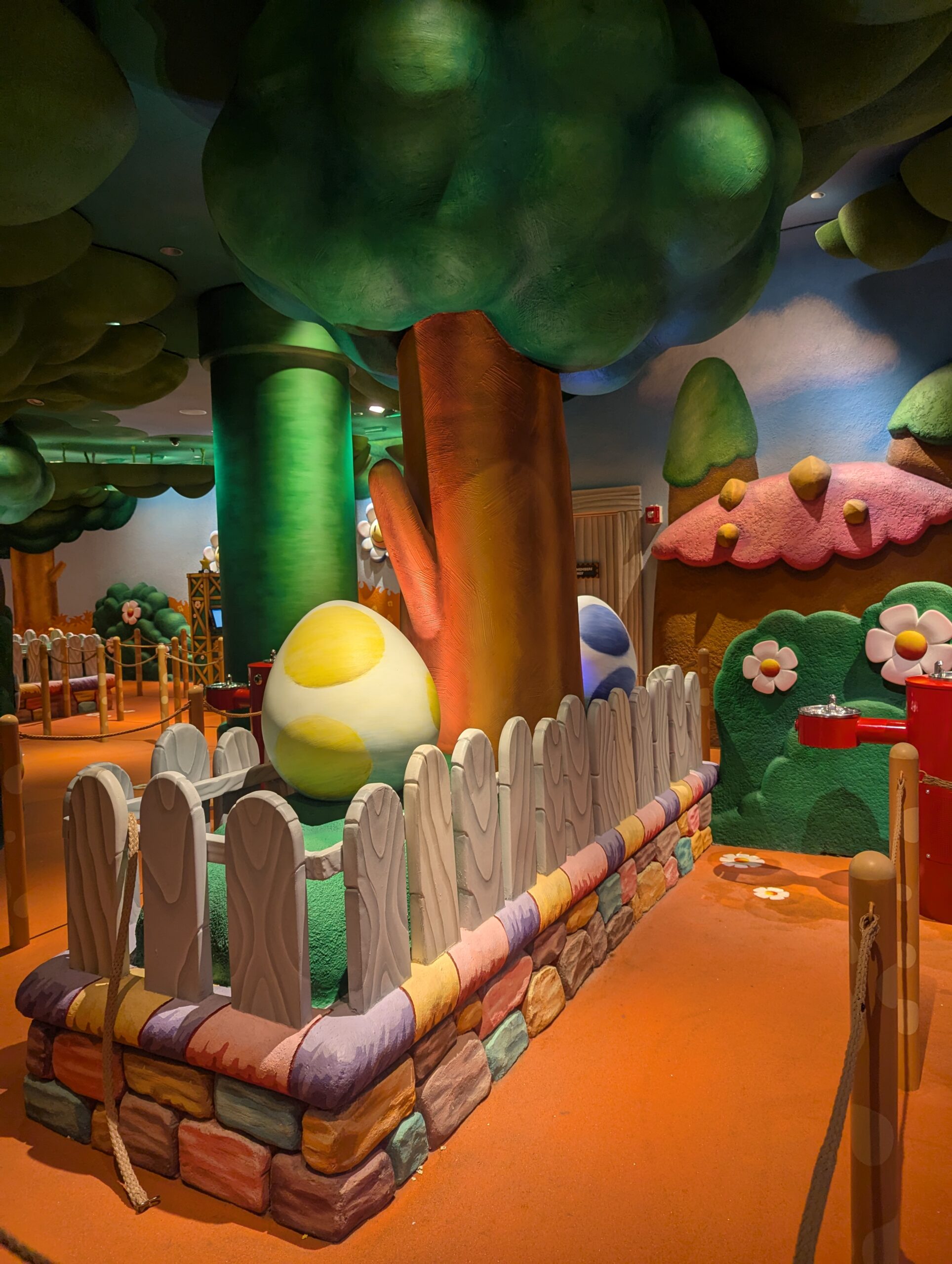 Line queue for Yoshi's ride