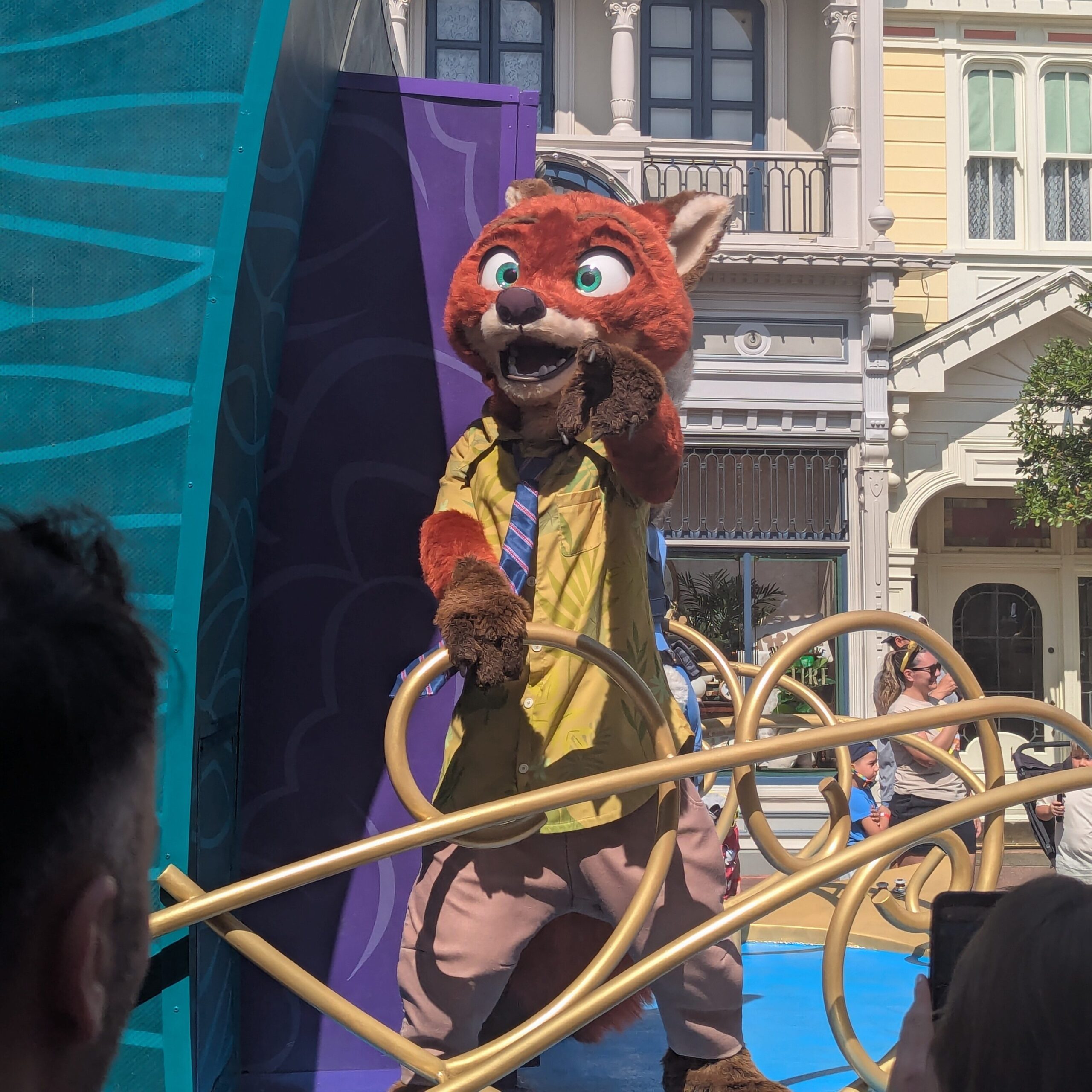 Nick Wilde in a Parade down Main St.