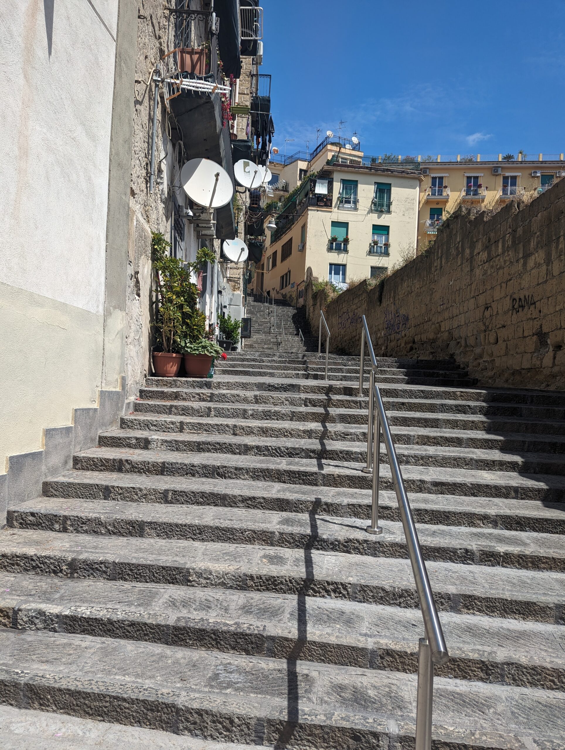 Staircase in Naples, Italy