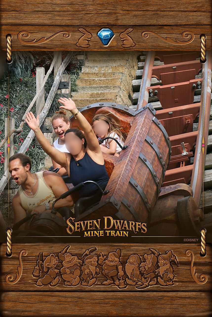 Memory Maker of my family on Seven Dwarfs Mine Train