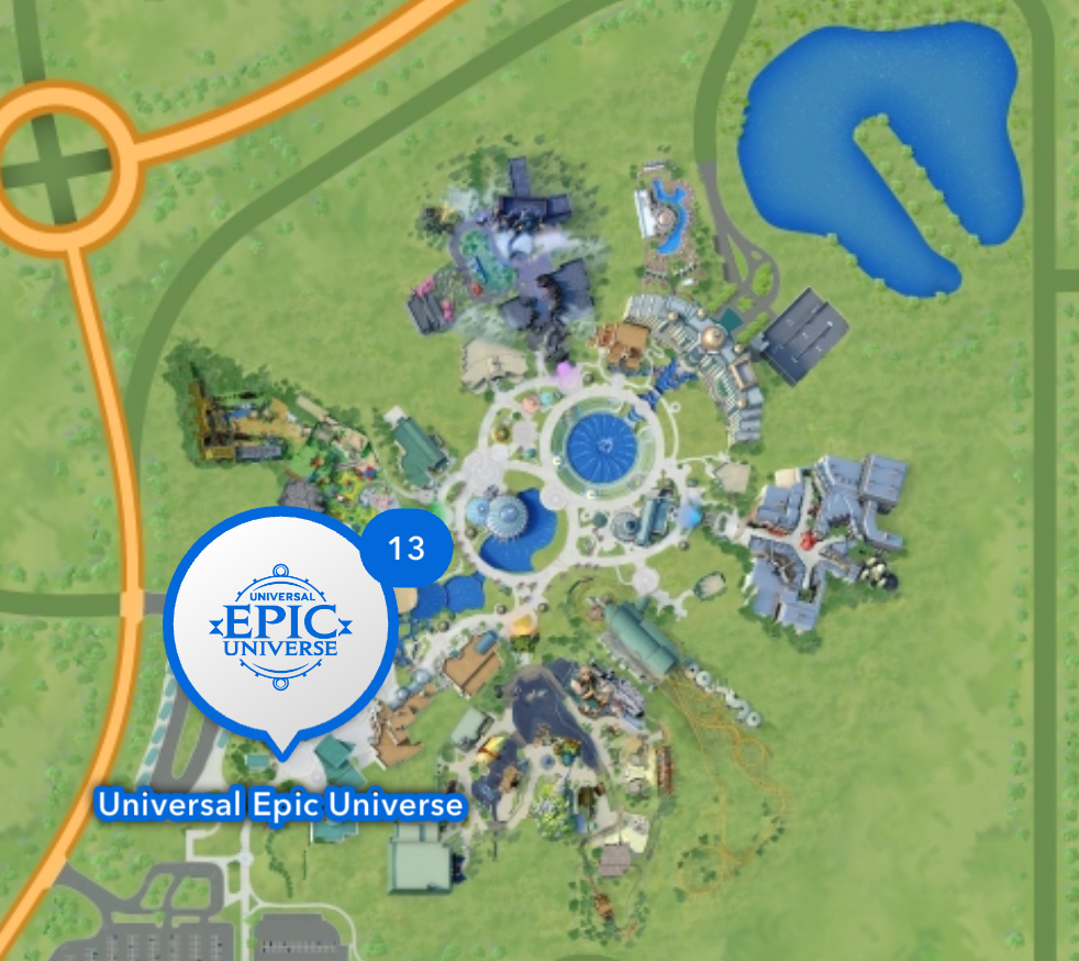 Map of Epic Universe